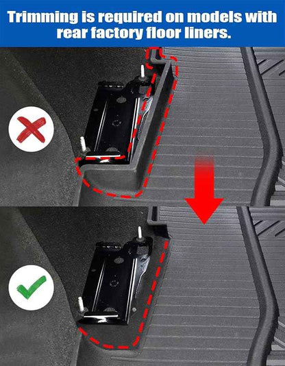 Under Seat Storage Box Compatible with 2019-2026 Chevy Chevrolet Silverado 1500/GMC Sierra 1500, 2020-2026 Silverado/Sierra 2500HD/3500HD Double Cab & Crew Rear Underseat Organizer