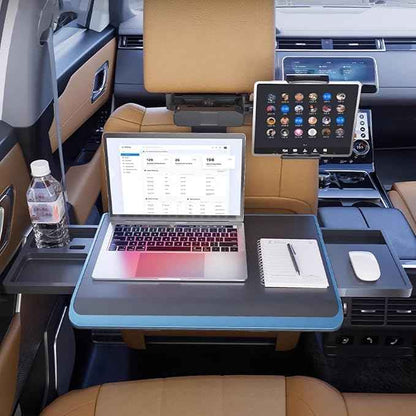 Portable Car Seat Tray Table, Car Backseat Table, Adjustable Seat Back Laptop Desk, Foldable Telescopic Auto Backseat Food Trays Desk, for Working, Writing, Eating, Traveling