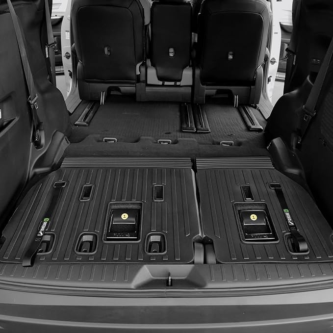 Cargo Mat for 2021-2025 Toyota Sienna, Full Coverage All Weather TPE Trunk Mat Cargo Liner for Sienna Accessories (Not for 25 Platinum Edition)