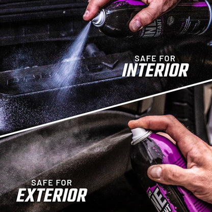 Slick Products Shine & Protectant, Long-Lasting High-Gloss Clear Coat Spray, Renew, Shine, and Protect Plastic, Vinyl, Rubber, Trim, and More (12-Pack)