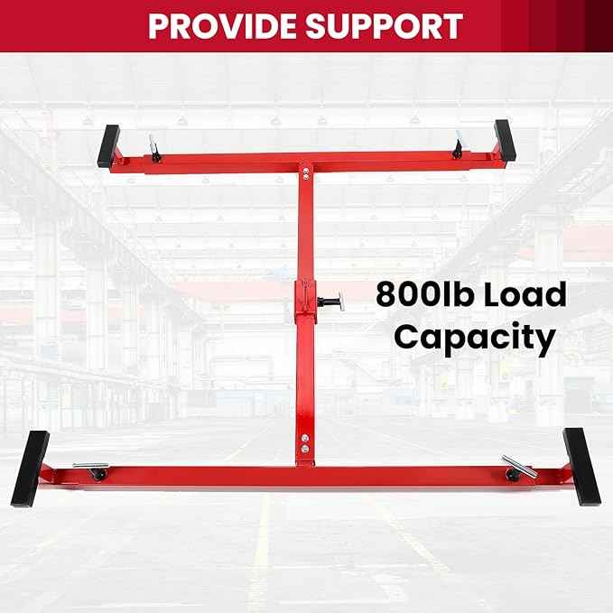 HECASA Truck Bed Lifter Box Lift for Lift Truck Beds Universal Adjustable Red Steel Powder Coated 800LB Capacity