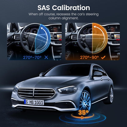 ANCEL AD610 Pro ABS SRS OBD2 Scanner, ABS Bleeding, SAS Calibration, ABS, Airbag, EPB, Oil Reset, Full OBD2 Functions, AutoVIN, Free Lifetime WiFi Updates