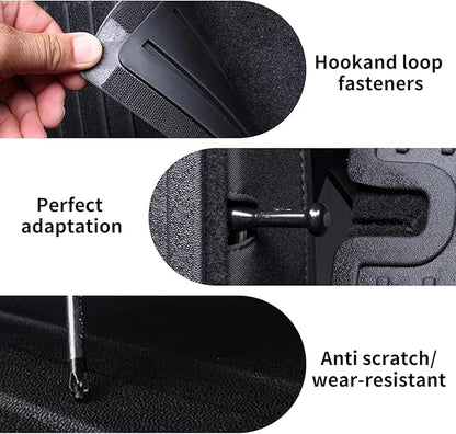Cargo Mat with Backrest Protection for 2023 2024 2025 2026 KIA Sportage（fit for Fuel&Hybrid）,TPE All Weather Protection Cargo Liner with Velcro Rear Seats Backrest car Accessories-Black
