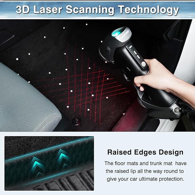 Mixsuper Liner Floor Mats for Volkswagen Taos 2022-2026 All Weather Floor Liners for VW Taos Accessories Durable 1st & 2nd Set Black