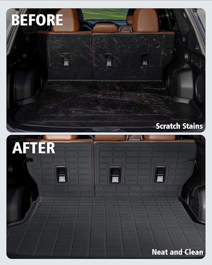 Floor Mats Custom Fit for Subaru Forester 2025 2026 Trunk Mat with Backrest Mat All Weather TPE Rubber Cargo Liner Anti-Slip Full Set for Forester 2025 Accessories (Trunk Mat+Backrest Mats+Floor Mats)