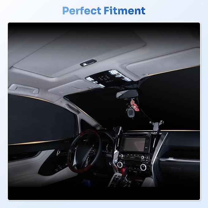 Window Shades for 2015-2025 2026 Ford Transit Accessories Windshield Sun Shade Side Rear Window Cover Sunshade Sun Visor Shield Privacy Protection for Camping Keep Vehicle Cool Black 3PCS