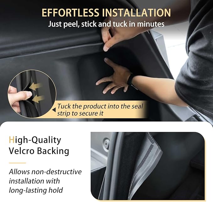 2PCS Rear Trunk Side Protector Covers for Tesla Model Y Juniper 2025 2026, Full Coverage Left & Right Trunk Side Guard Panel Protectors for Model Y Juniper Accessories, Anti-Scratch, Wear-Resistant