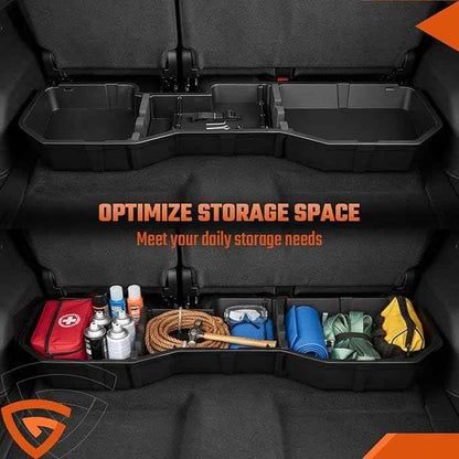 GEARLAST Underseat Storage, Real Under Seat Organizer Compatible with Chevy Silverado 1500 & 2500HD/3500HD Crew Cab 2014-2019 Real Under Seat Organizer
