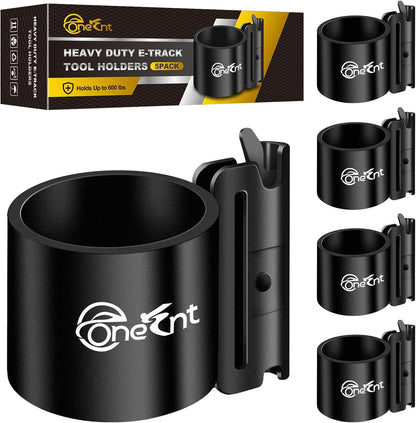 5 Pack E-Track Tool Holders|E Track Accessories for Enclosed Trailer to Heavy Duty Tool Holder |E Track/X Track Tool Hangers to Keep Rakes,Shovels, Broom|E Track Shovel Holder for Truck