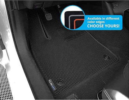 CLIM ART All-Weather Car Floor Mats Compatible with Toyota Prius 2016-2022, Custom-Fit Heavy-Duty Floor Liners for Cars & SUVs, Car Accessories for Men & Women, Black - FL011516259