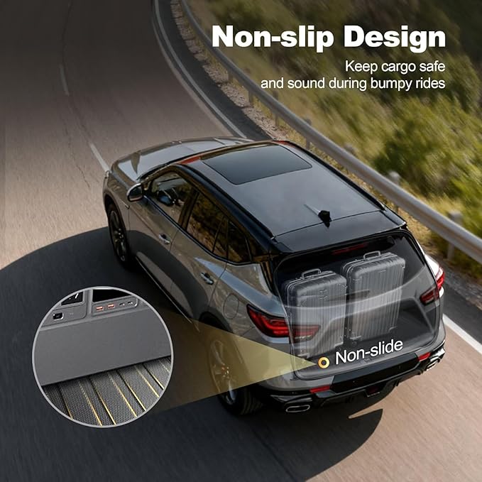 2025 XT4 Cargo Liner | Custom Fit Trunk Mat for 2019-2025 Cadillac XT4, All Weather Rear Cargo Mat 3D Waterproof Durable Odorless Trunk Liners for 2025 XT4 Cargo mat, Black