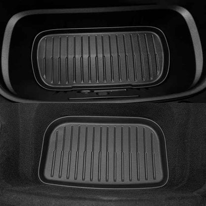 SUPER LINER Tesla Model Y Juniper Floor Mats 2025 2026 | Custom Fit All-Weather 9-Piece Set Includes Cargo Mat | Seat Back Cover Protector |Trunk Mats & Accessories