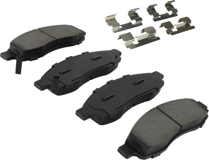 Premium Semi-Metallic Front Brake Pads (1001-1015M) Compatible with Nissan Pathfinder Armada 2004-2004, Nissan TITAN 2004-2005