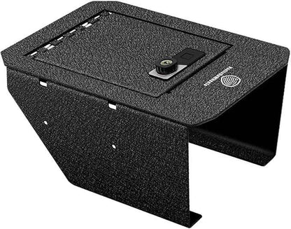 VaultsOnWheels for 2025 2024 Tesla Cybertruck Center Console Storage Vault Hidden Console Storage Interior Vault LockBox Anti-Theft Biometric Fingerprint Lock