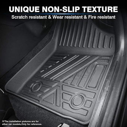 KUST Custom Fit Floor Mats for 2019-2025 Cadillac XT4 Accessories All Weather Floor Liners Rubber 1st & 2nd Row Black Non-Slip High Edge
