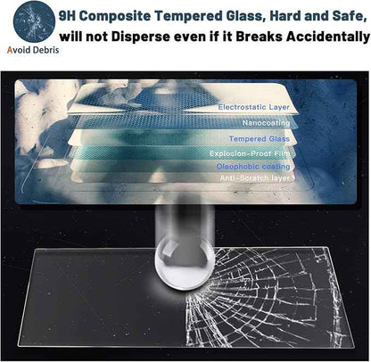 2023-2025 2026 Defender 90/110/130 Screen Protector for Defender 11.4-in Touch Screen 9HD Tempered Glass Compatible with 2023 2024 2025 2026 Land Rover Defender 90/110/130,for Land Rover Defender Accessories