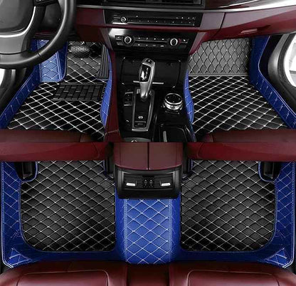 SARAHS Customized car Floor mats -Suitable for 99% of Cars, SUVs, and Trucks - car Pads to Protect Vehicle Interior Floor Accessories (Blue and Black)