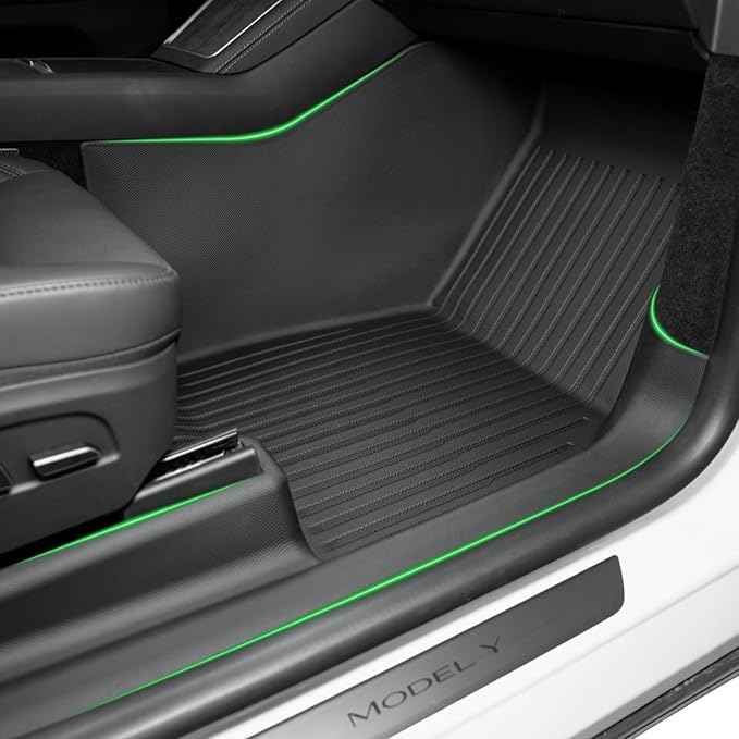 SUPER LINER Floor Mats Compatible with 2025-2026 Tesla Model Y Juniper - TPE Floor Liner& Accessories, Trunk Mats & Seat Back Cover Protector, CabinProtect™ Pro Kit Full-Cabin Protection System