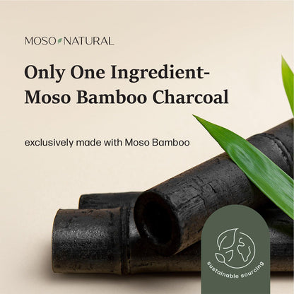 Moso Natural Air Purifying Bag 600g (21oz) Premium Bamboo Charcoal Odor Absorber | Room Deodorizer for Large Spaces, Bedroom, Kitchen, Basement | Pet Odor Eliminator for Home | Unscented (5 Pack)