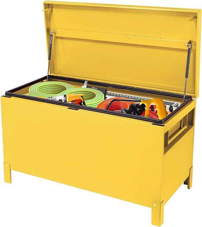 36" Steel Truck Tool Box, Heavy Duty Jobsite Tool Chest, Truck Bed Storage Organizer, Jobsite Box for Pickup Trucks, RV & Trailer, 36 * 19 * 15 Inch
