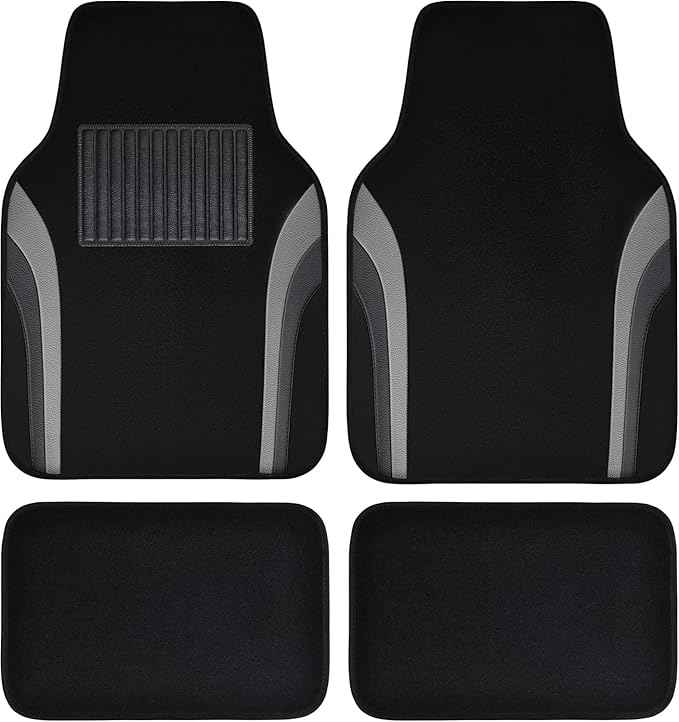 Car Floor Mats for Tesla Model 3 2024-2026, All Weather Car Mats Full Set with Odorless Injection Molded Leather, Non-Slip Interior Accessories, Black