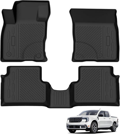 Custom Fit Floor Mats for 2022-2024 2025 Ford Maverick (Not for Hybrid), All Weather TPE Floor Liners, Odorless Full Set Interior Accessories