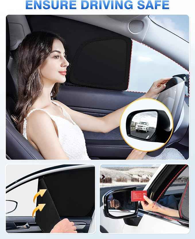 Sunshades for 2016-2022 Lexus RX Accessories Windshield Sun Shade Side Rear Window Shade Cover Sun Visor Shield Privacy Protection for Camping Keep Vehicle Cool Black 6PCS