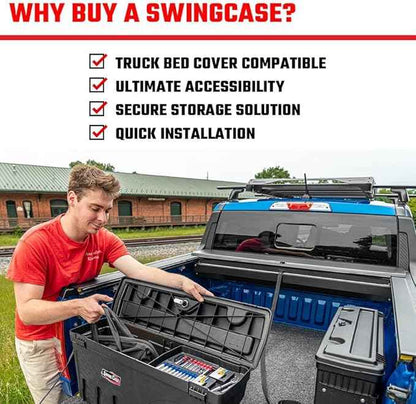 RealTruck Undercover SwingCase Truck Bed Storage Box | SC106P | Fits 2021-2022 GMC Hummer EV Passenger Side