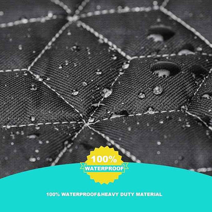 Back Seat Dog Car Seat Cover, Waterproof Car Seat Protector for Cars SUVs Trucks, Heavy Duty Non-Slip Split Bench, Dog & Kid Proof, Easy Clean, (54" W)