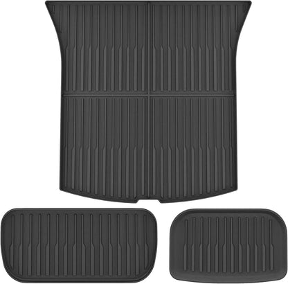 KARPAL Floor Mats for Tesla Model Y Juniper 2025 2026 (5 Seat), All Weather TPE Floor Liners Rear Trunk Mat, Model Y Juniper Accessories 3PCS