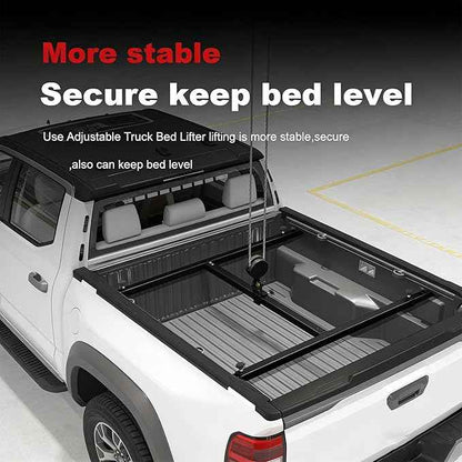 Truck Bed Lifter Box for Pickups Trucks, Heavy-Duty Truck Bed Lift Support 800 LBS Weight Capacity and Capacity Works On Beds, Black