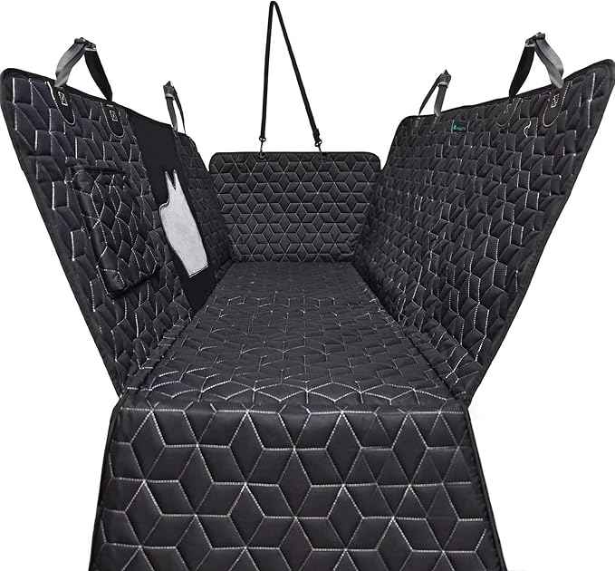 Dog Seat Covers for Back Seat,Pet Hammock for Cars, Waterproof Backseat Cover for Dogs in Car, Heavy Durable Car Hammock for SUV with Mesh Window, Non Slip Dog Car Seat Covers for Small SUV,RAV4,CRV