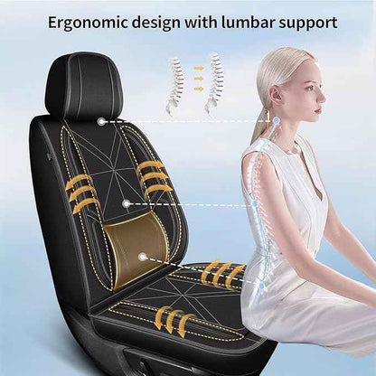 Front Car Seat Covers fit for Hyundai Elantra 2017-2025 2026: Waterproof Auto Seat Cover,Vehicle Interior Accessories,Easy to Install Faux Leather Seat Protectors (2PCS Front,Black)