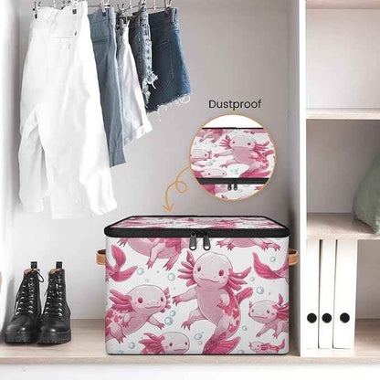 Ocean Storage Bins with Zipper Lids for Bedroom Kitchen Bathroom Storage Basket Foldable Toy Cube Storage Organizer for Kid Teen Women Men