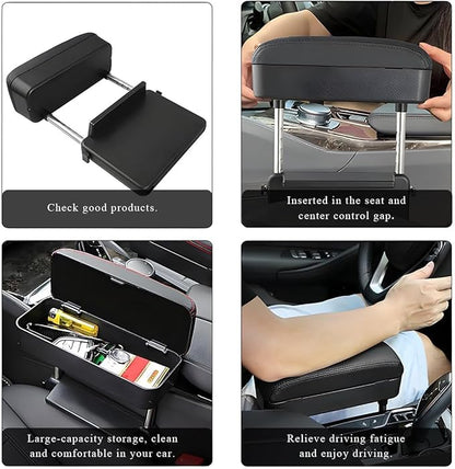 Car Armrest Storage Box for Tesla Model 3 2017 2018 2019 2020 2021 2022 2023, Adjustable Arm Rest Pads Comfort Extender Center Console Cover Arm Relaxation Support Mat