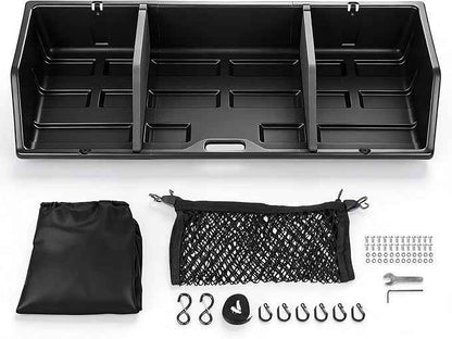 GEARLAST 52 inch Truck Bed Cargo Box, Truck Bed Organizers and Storage,Truck Bed Storage System with Isolation Netting and Tarpaulin, Tailgate-Slide Design for Effortless Loading/Unloading