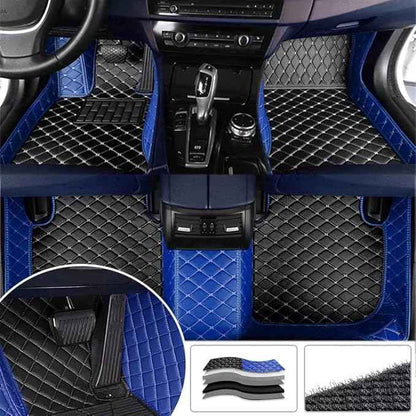 Custom Making Car Floor Mats Compatible with Audi BMW Mercedes-Benz Toyota Lexus Honda Infiniti Nissan Hyundai Kia All Models 2005-2026 (Black Beige and Blue)