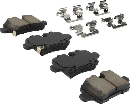 Premium Ceramic Rear Brake Pads (1001-2374C) Compatible with Buick Envista 2025-2024, Chevrolet Equinox 2024-2021, Malibu 2024-2020, Trax 2025-2024, GMC Terrain 2024-2021