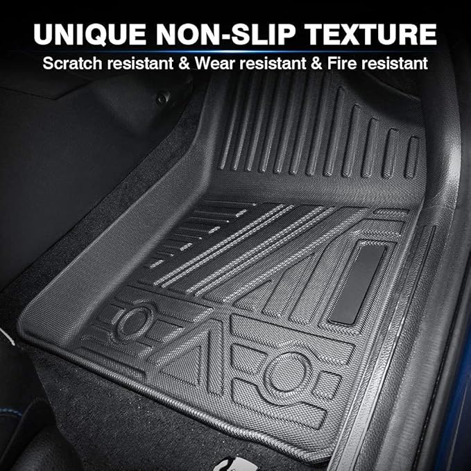 KUST Floor Mats for Kia Sportage 2018-2022 All Weather Car Mats Carpet Floor Liners 1st & 2nd Row Liner Black Non-Slip (Not for 2023 Sportage)