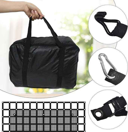 96” x 81“ Heavy Duty Cargo Net with Mesh, Truck Bed Net with J Hooks Accessories, 1500lbs Load Bearing Capacity, Truck Bed Cargo Net Organizer for Pickup Trucks (8' x 6.7')