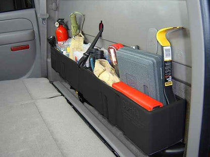 DU-HA Behind-the-Seat Storage Fits 04-07 Chevrolet/GMC Silverado/Sierra Light Duty Crew Cab, Black, Part #10023