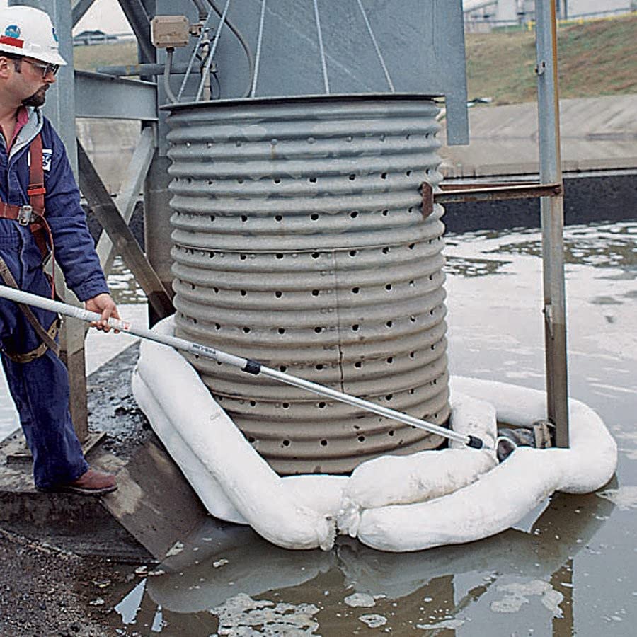 Oil Boom - Oil-Only Absorbent Boom - 4 Pack - 3" x 20' Boom - Absorbs up to 4 gallons per Boom - BOM407 (4 Booms)