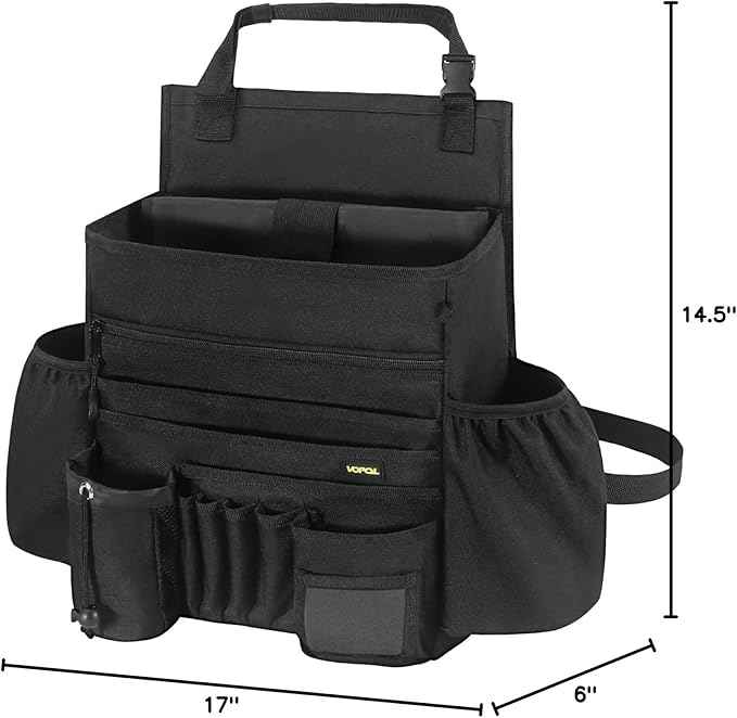 Car Seat Organizer- Multi-Compartment Passenger Seat Organizer, Universal Fit for Front & Back Seats, Ideal for Law Enforcement and Truck Seat Storage, Compatible with Cars, Trucks, and Vans