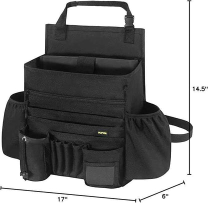 Car Seat Organizer- Multi-Compartment Passenger Seat Organizer, Universal Fit for Front & Back Seats, Ideal for Law Enforcement and Truck Seat Storage, Compatible with Cars, Trucks, and Vans