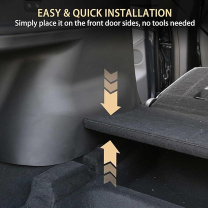 2PCS Rear Trunk Side Protector Covers for Tesla Model Y Juniper 2025 2026, Full Coverage Left & Right Trunk Side Guard Panel Protectors for Model Y Juniper Accessories, Anti-Scratch, Wear-Resistant