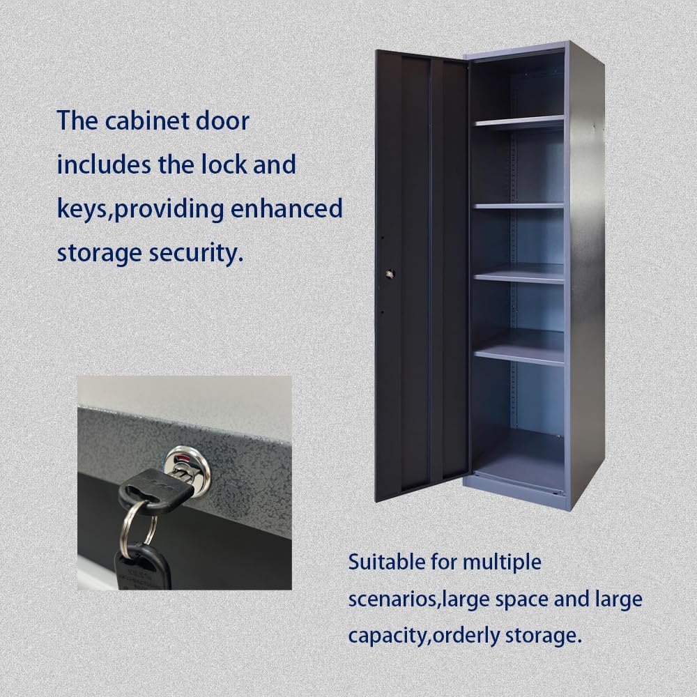 JZD Storage Cabinet Set, Pro Tool Organization System for Garage, No Wall Mounting Needed, for Basement Automotive Repair Shop