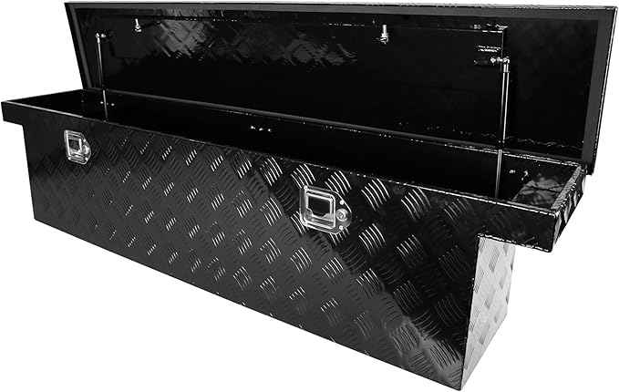 60.2 Inch Truck Tool Box, Truck Bed Tool Box for Pick Up Truck Bed Rv Organizer Trailer with Lock and Keys, 60.2X 12.2x14.4inchs