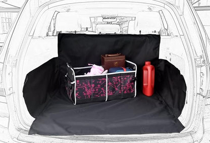 HelloTree Pet Dog Trunk Cargo Liner - Oxford Car SUV Seat Cover - Waterproof Floor Mat for Dogs Cats - Washable Dog Accessories