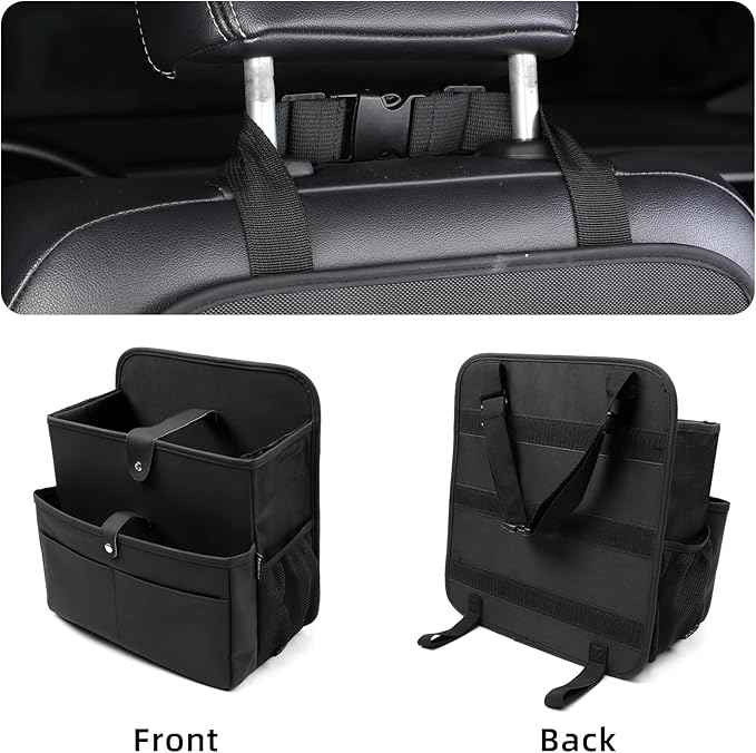 Car Seat Organizer，Universal Fit for Front & Back Seats-Hanging Letters/Legal Folders/Laptops and Tablets，Compatible with Cars, Trucks, and Vans
