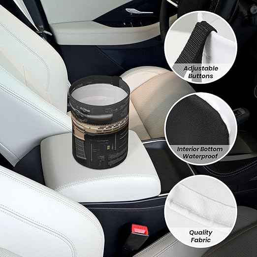 Gun Military Gear Arsenal Set Car Trash Can Waterproof Hanging Trash Bin Collapsible Garbage Can for Car Accessories Travel Camping Kitchen Home